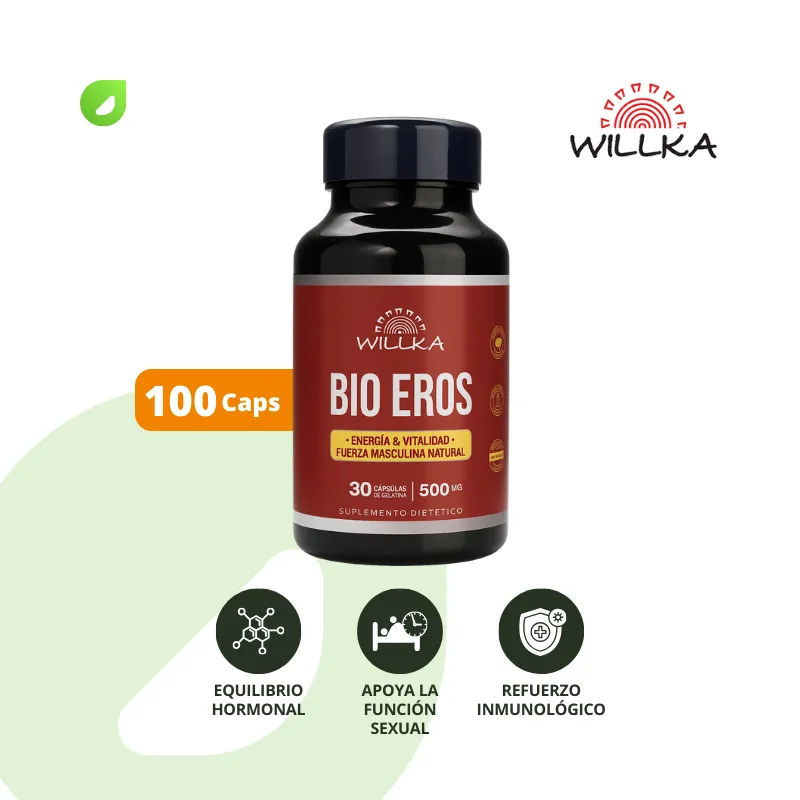 Bio Eros | 30 cap - 500 mg | Willka Foods