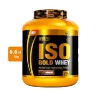 ISO Gold Whey | 3 kg (6.6 lb) ~ 97 Servicios | 1.1 kg (2.43 lb) ~ 35 Servicios | LEVEL PRO