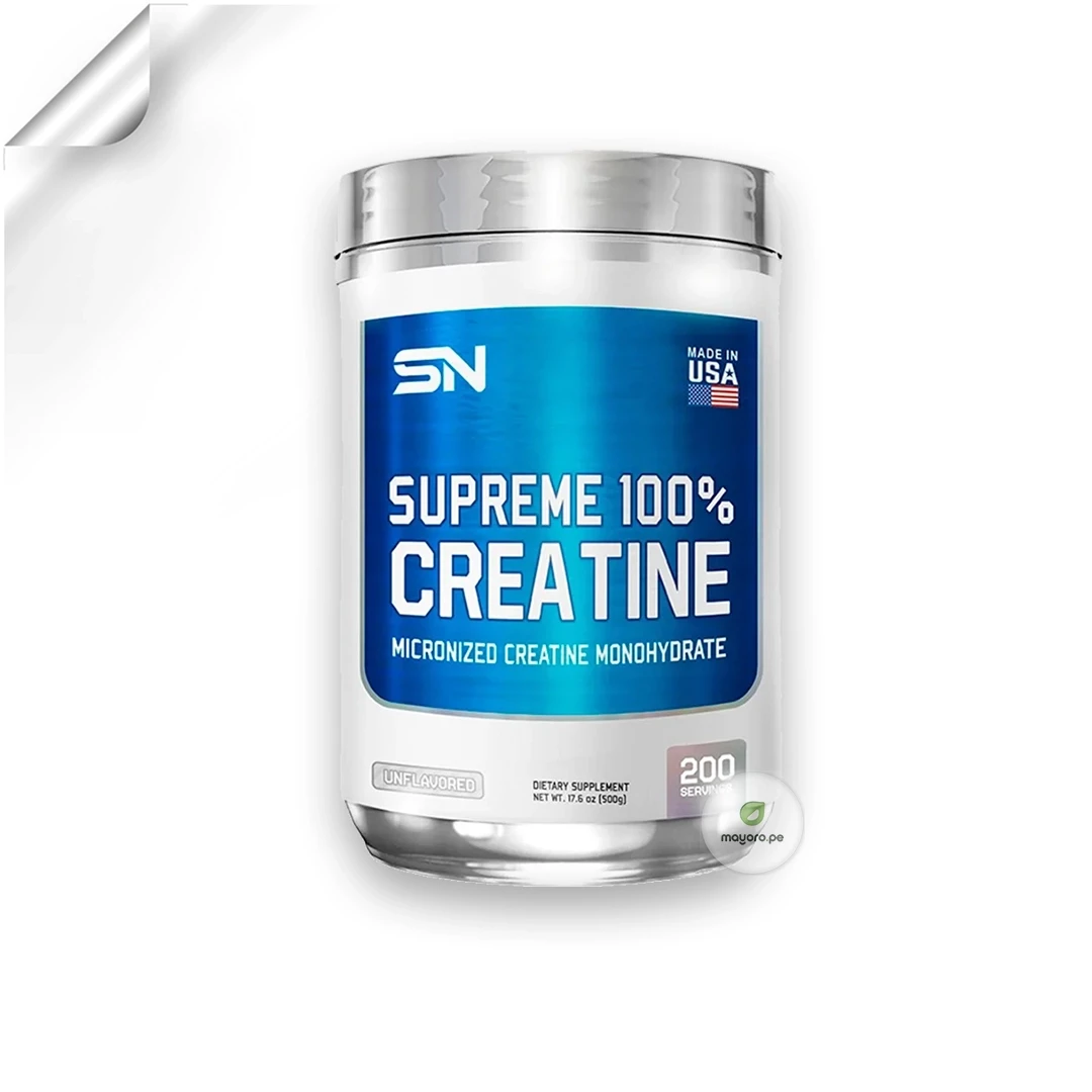 Supreme 100% Creatine | 500 gr -  200 servicios | Supreme Nutrition