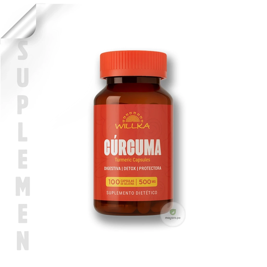 Curcuma | 100 cap - 500 mg | Willka Foods