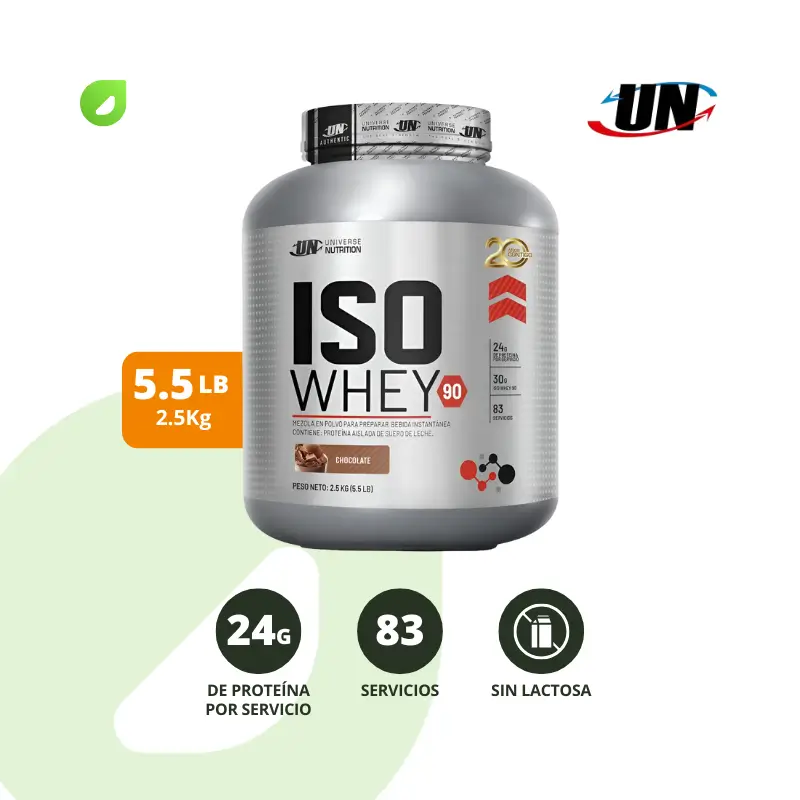 ISO Whey 90 | 1.1 kg ~ 37 Servicios  5.5 Lbs ~ 83 Servicios| Universal Nutrition