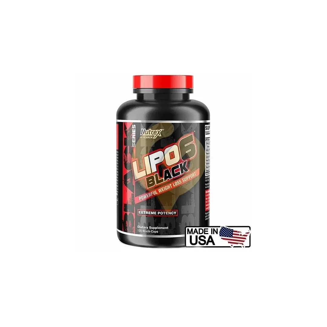 LIPO 6 BLACK Concentrate | 120 Capsulas Recubiertas | NUTREX