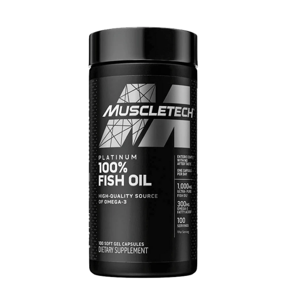 MuscleTech Omega 3 | Frasco de 100 cápsulas | Platinium Omega