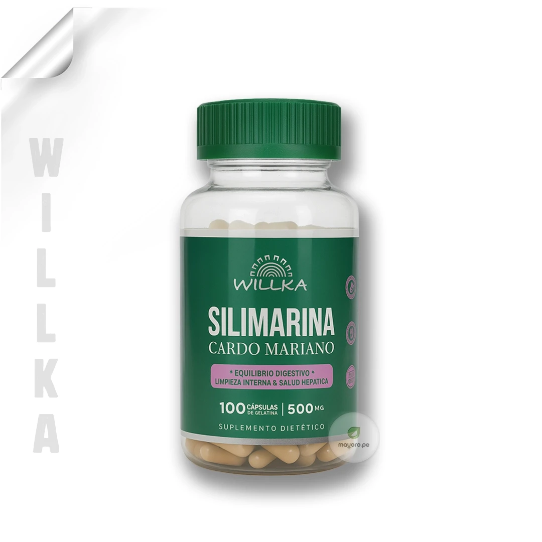 Silimarina Cardo Mariano | 100 cap - 500 mg | Willka Foods